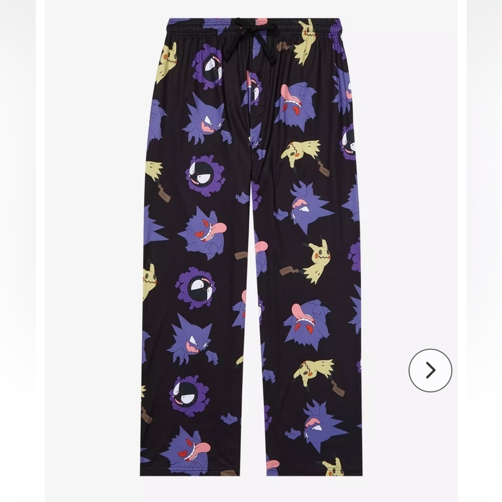 Pokémon Ghost Type All Over Print Sleep Pants Size XXLarge New With Tags